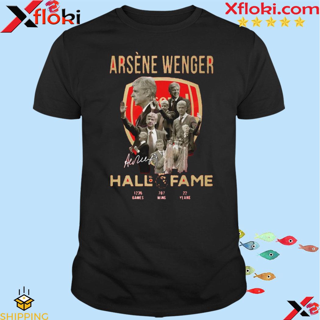 Arsene Wenger Hall Of Fame Signautre T-Shirt