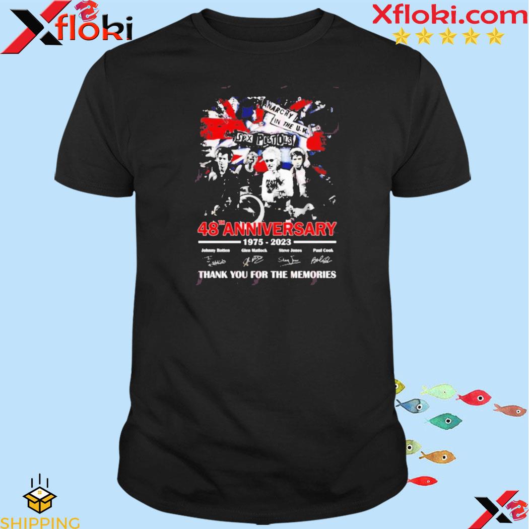 48th Anniversary 1975 – 2023 Sex Pistols Thank You For The Memories T-Shirt