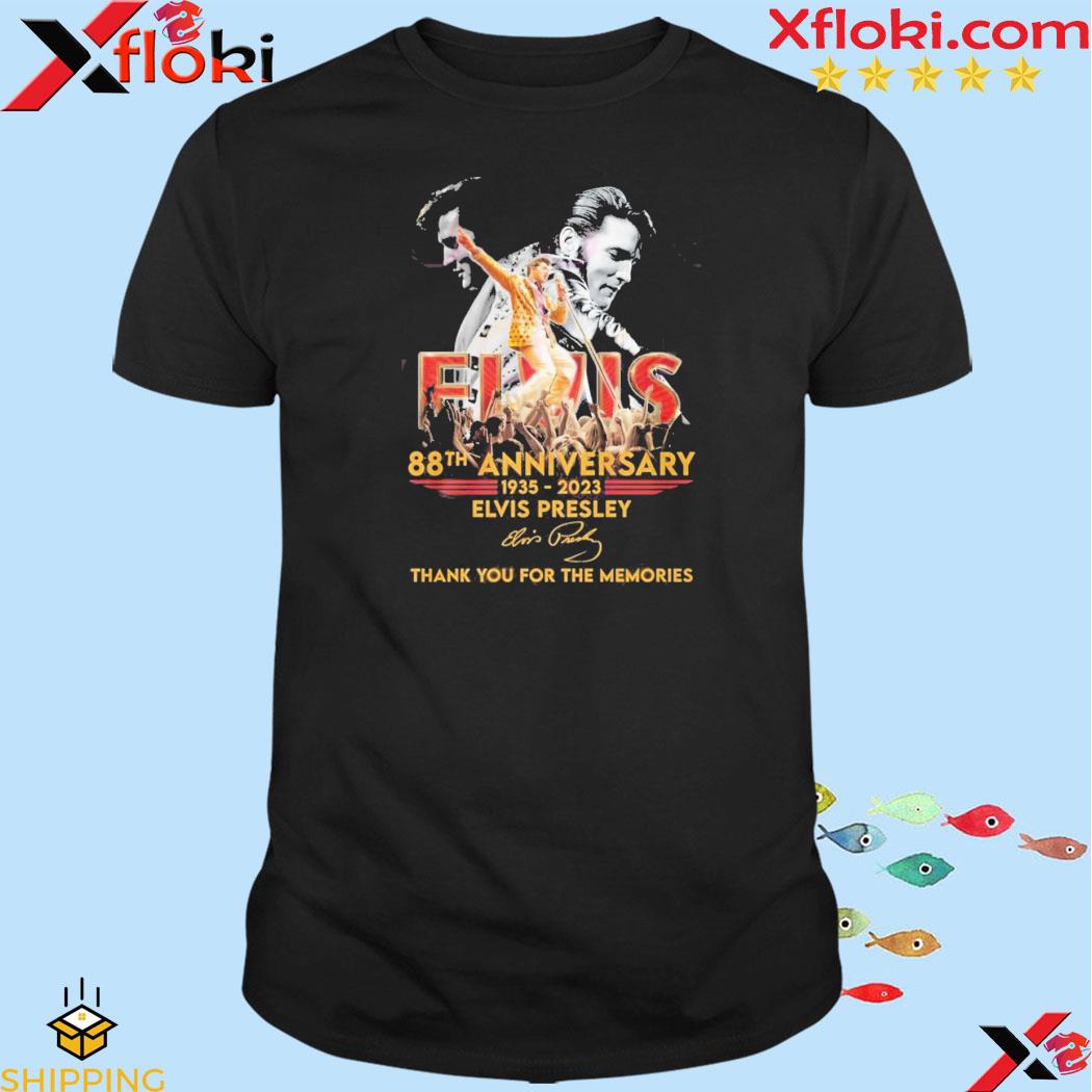 88th Anniversary Elvis Presley Thank You For The Memories T-Shirt