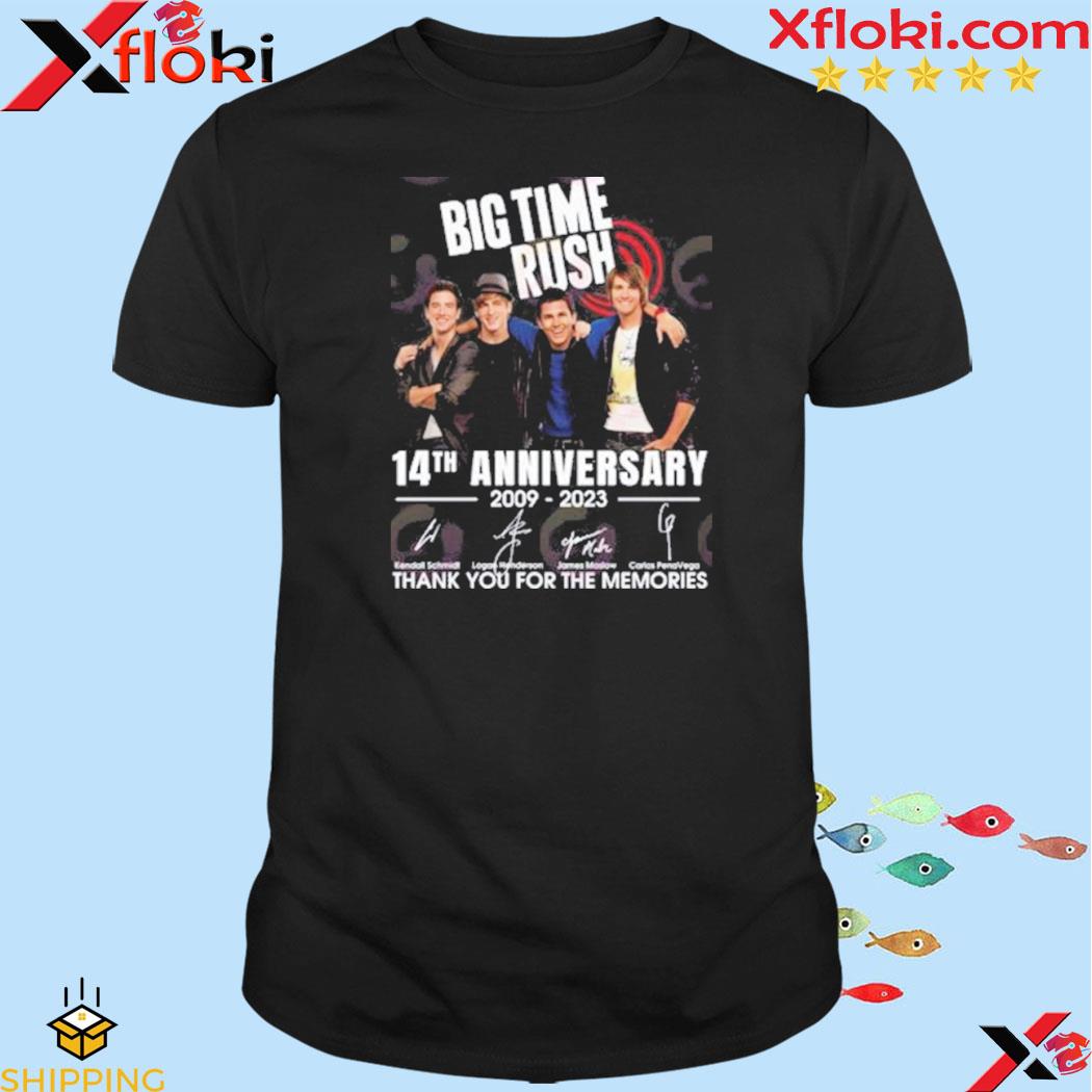 Big Time Rush 14th Anniversary 2009 – 2023 Thank You For The Memories Shirt