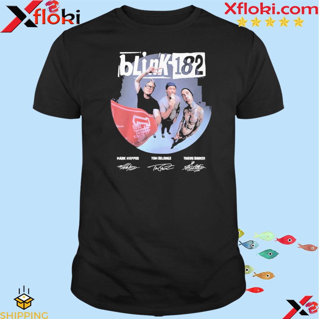 Blink 182 mark hoppus tom delonge travis barker shirt