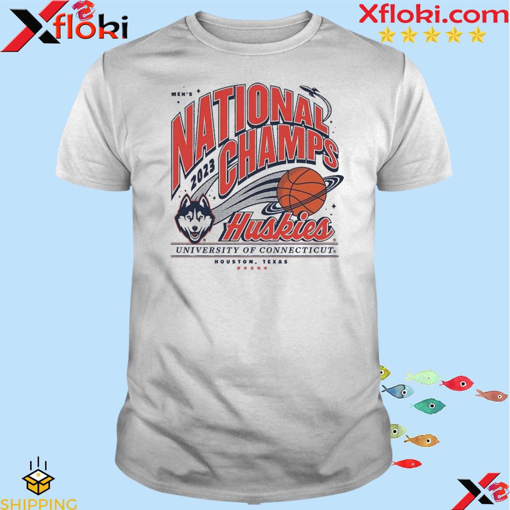 Homefield Gray UConn Huskies 2023 NCAA Men's Basketball National Champions T-Shirt
