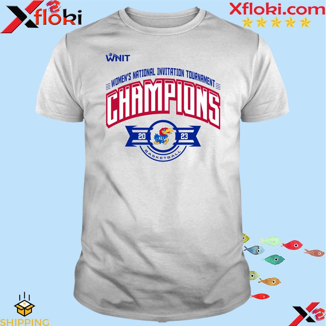 Kansas Jayhawks Wnit Women’S National Invitation Tournament Champions 2023 logo t-shirt