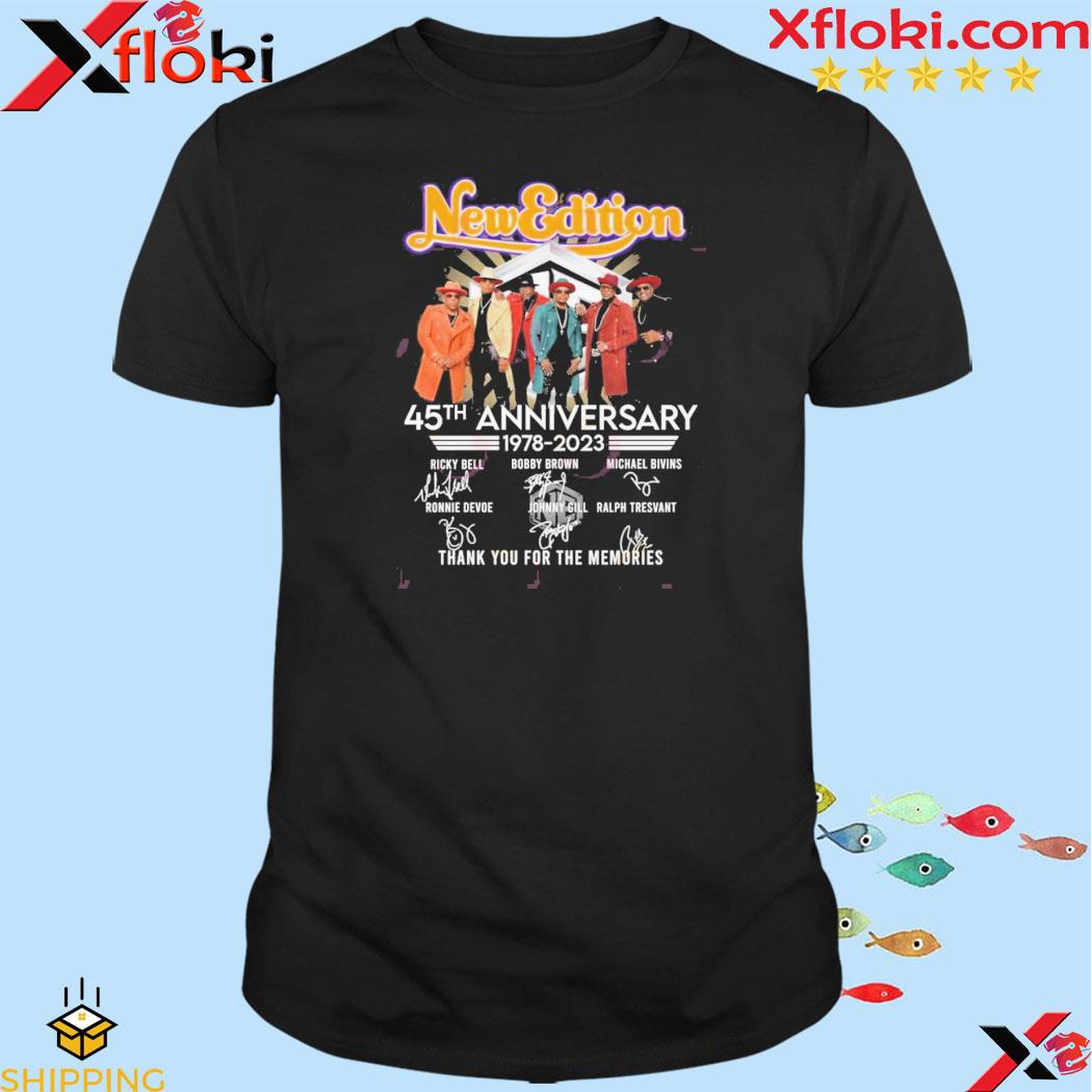 New Edition 45th Anniversary 1978 – 2023 Thank You For The Memories T-Shirt