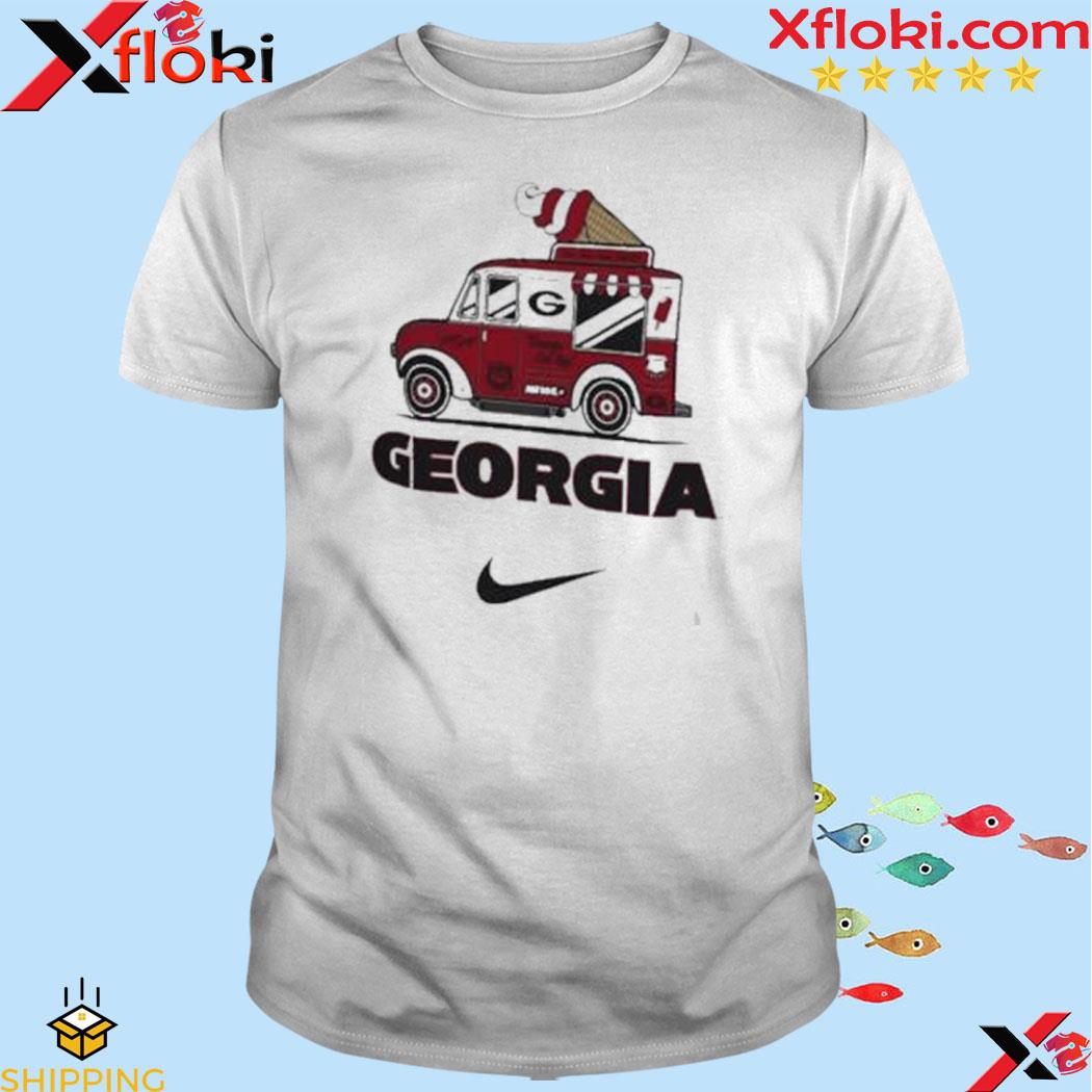 Official georgia Bulldogs White Dorm Pack Ice Cream Truck Shirt