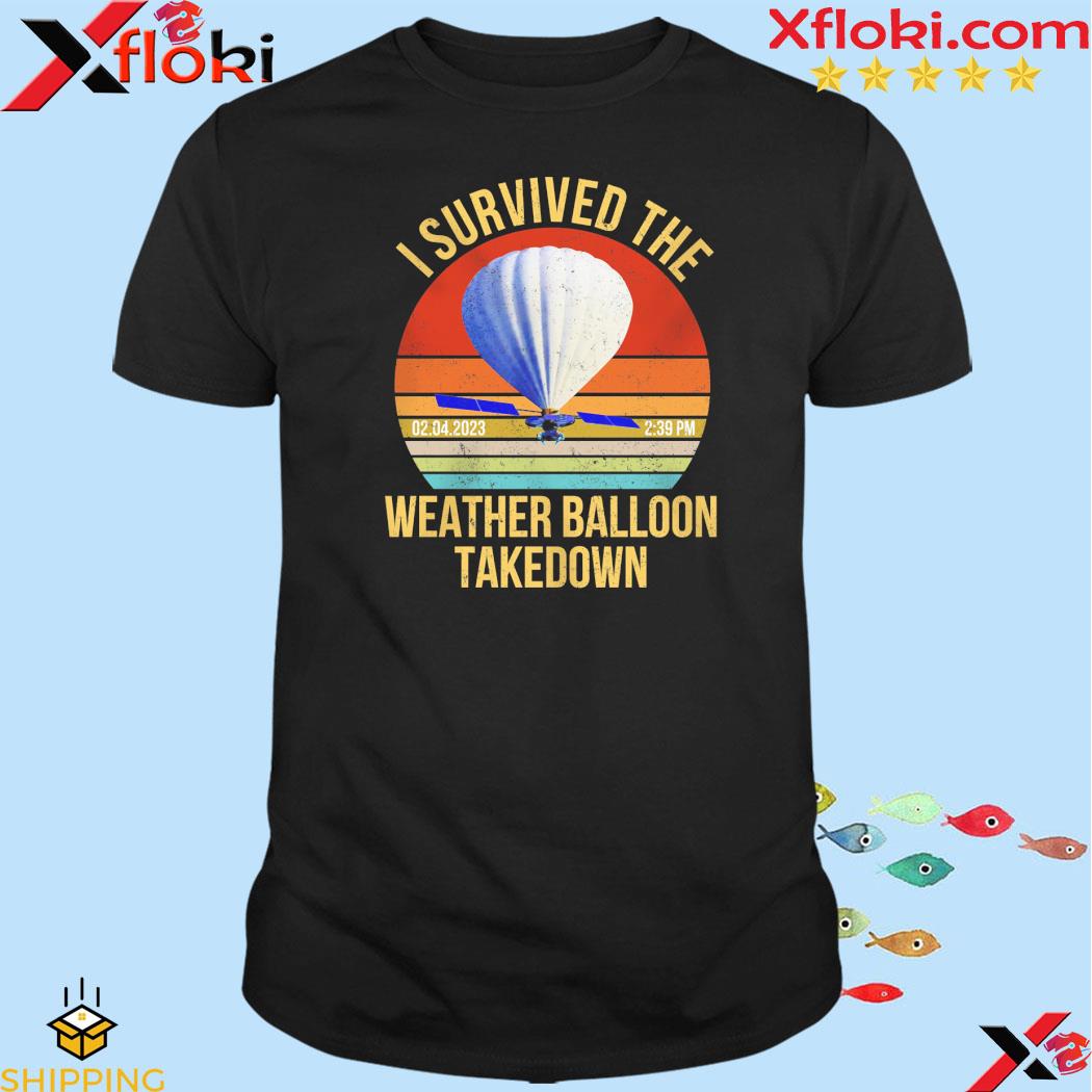 Official i survived the weather balloon takedown vintage shirt