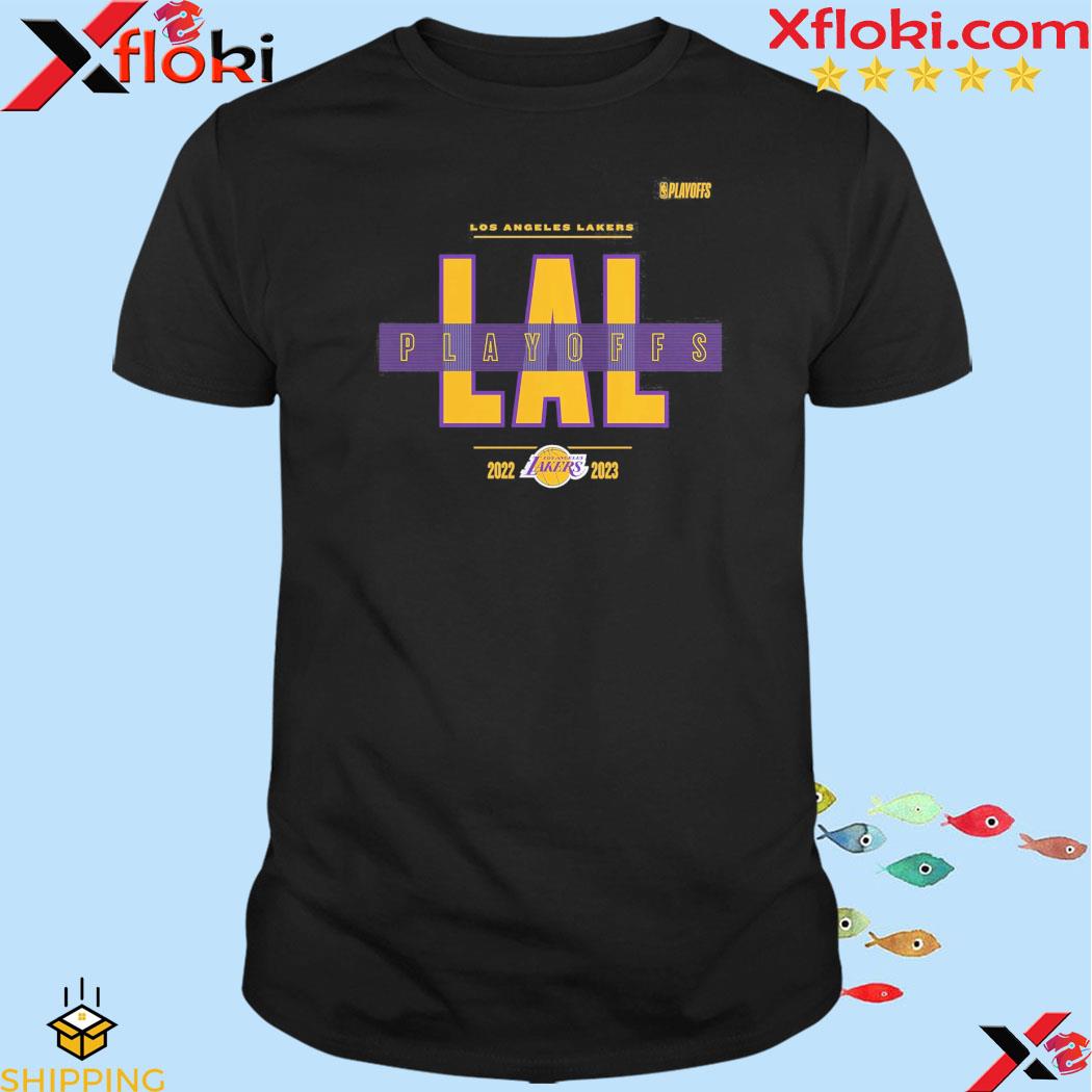 Official los Angeles Lakers Fanatics Branded 2023 NBA Playoffs Jump Ball T-Shirt