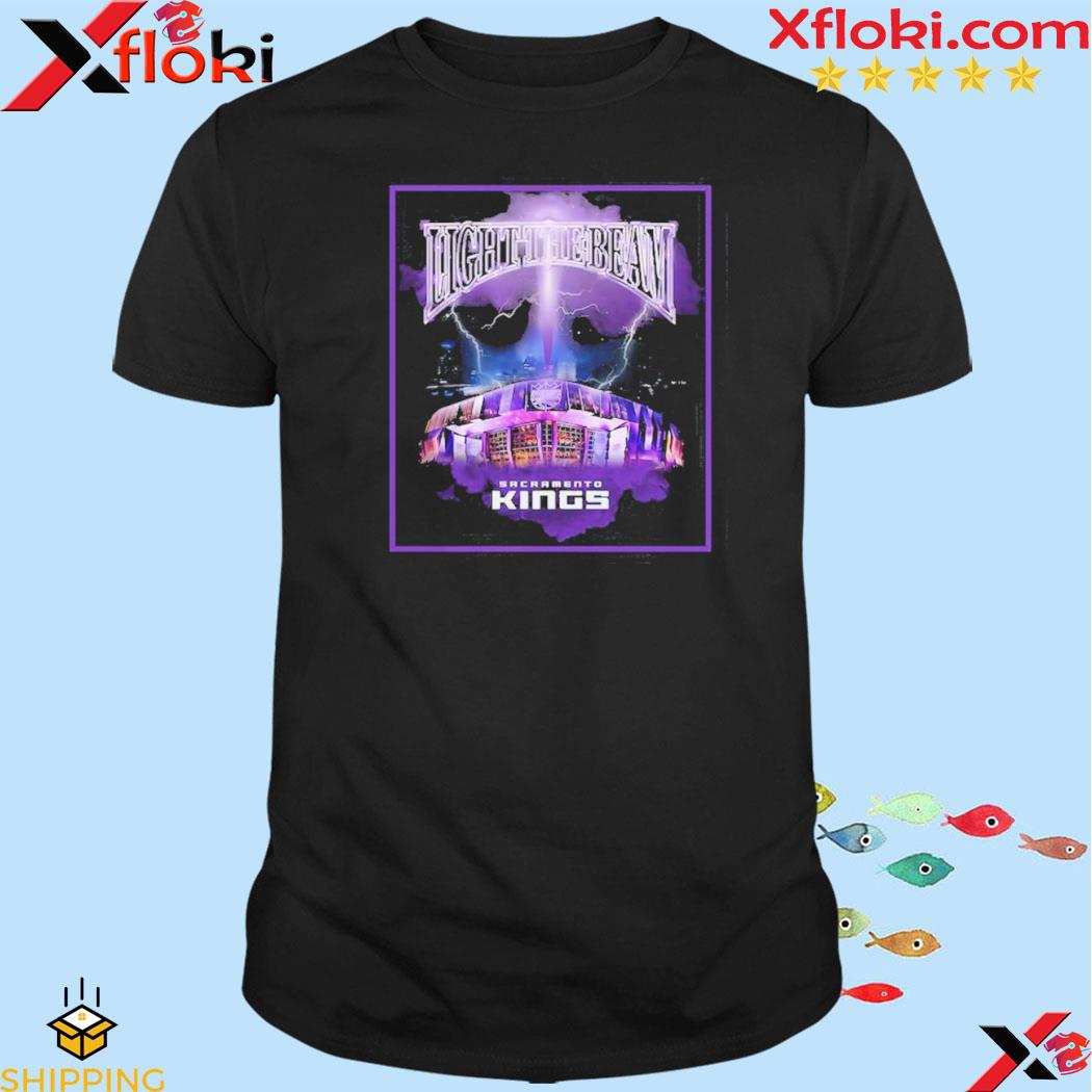 Official sacramento Kings Stadium Essentials Unisex Light The Beam Arena T-Shirt