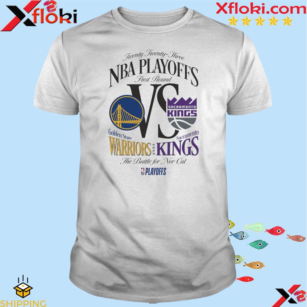 Official sacramento Kings Vs Golden State Warriors 2023 Nba Playoffs Matchup T-Shirt