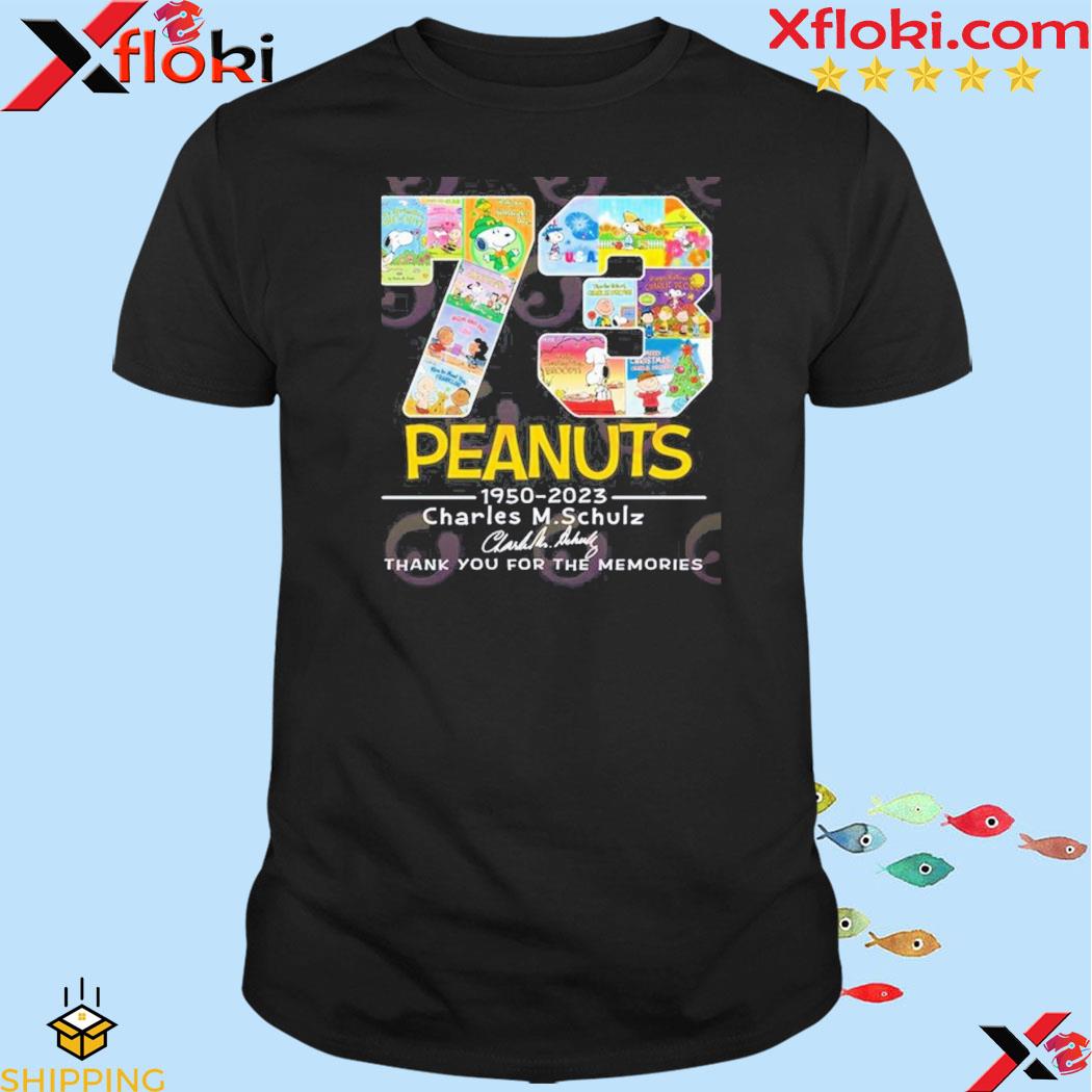 Peanuts 1950 – 2023 Charles M.Schulz Thank You For The Memories T-Shirt