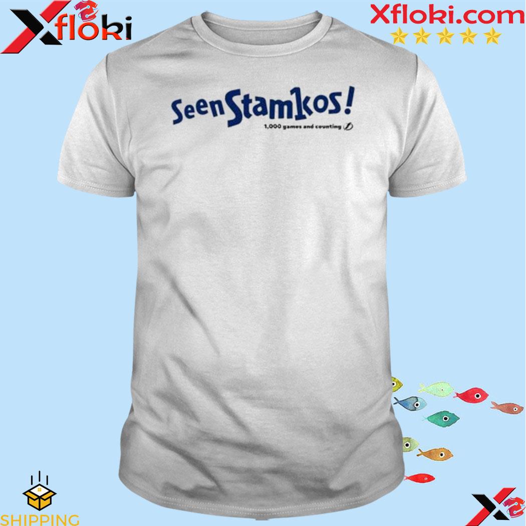 Seen stamkos 1000 games and counting 2023 shirt