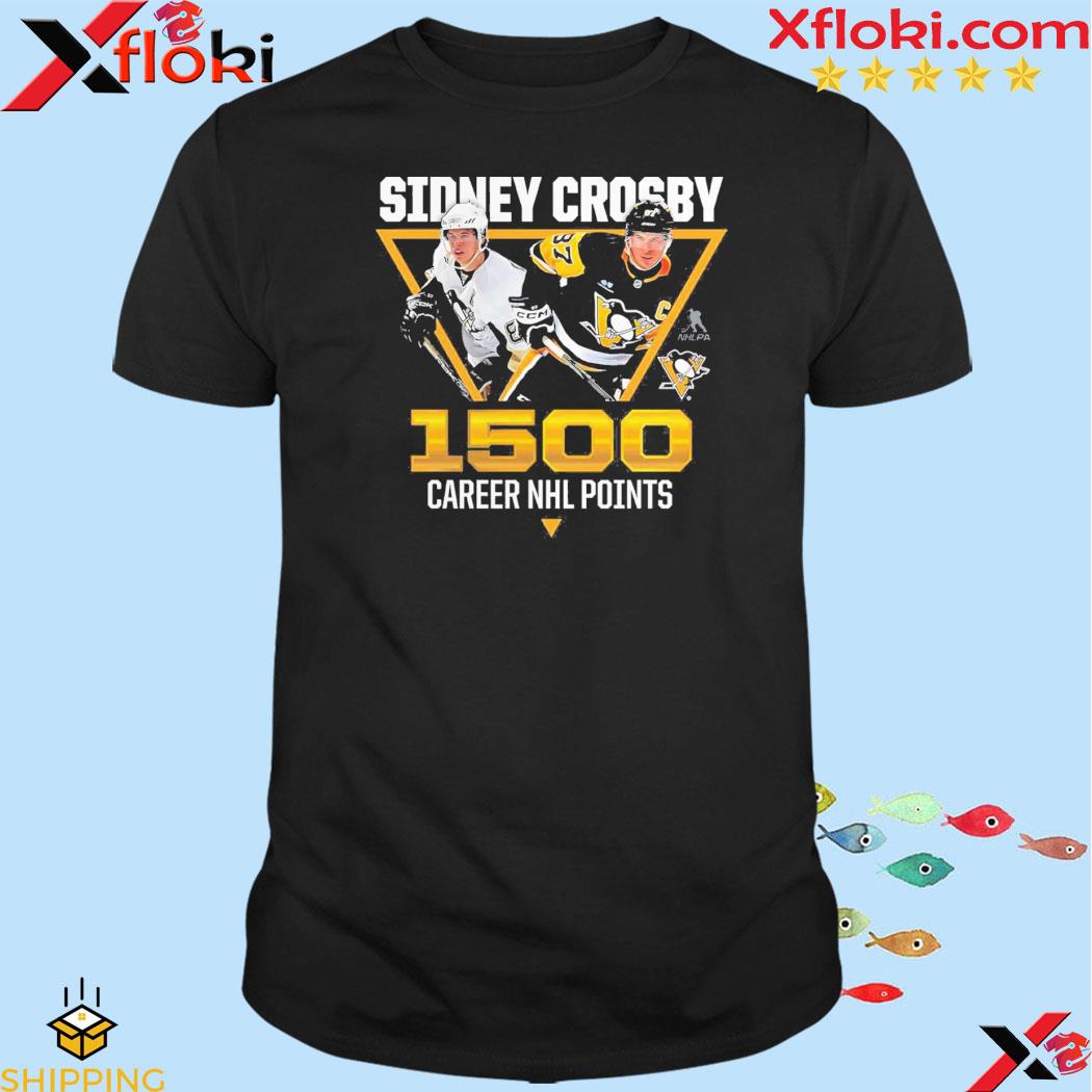 Sidney Crosby Pittsburgh Penguins Branded 1500 Career Points T-Shirt