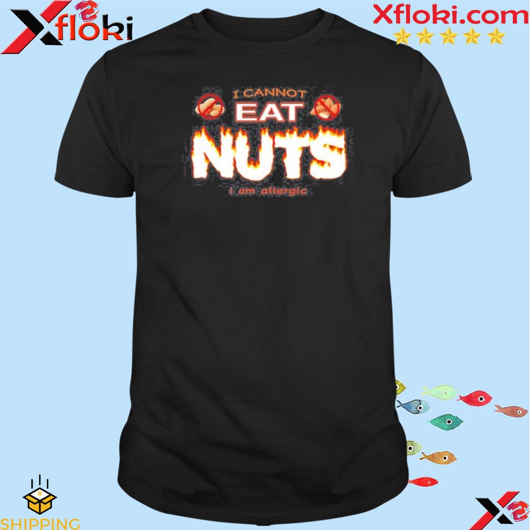 Snazzy Seagull Design I Cannot Eat Nuts I Am Allergic Shirt