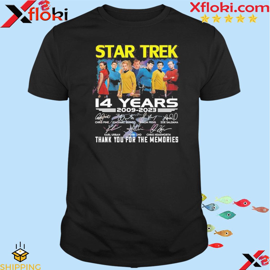 Star Trek 14 Years 2009 – 2023 Thank You For The Memories T-Shirt