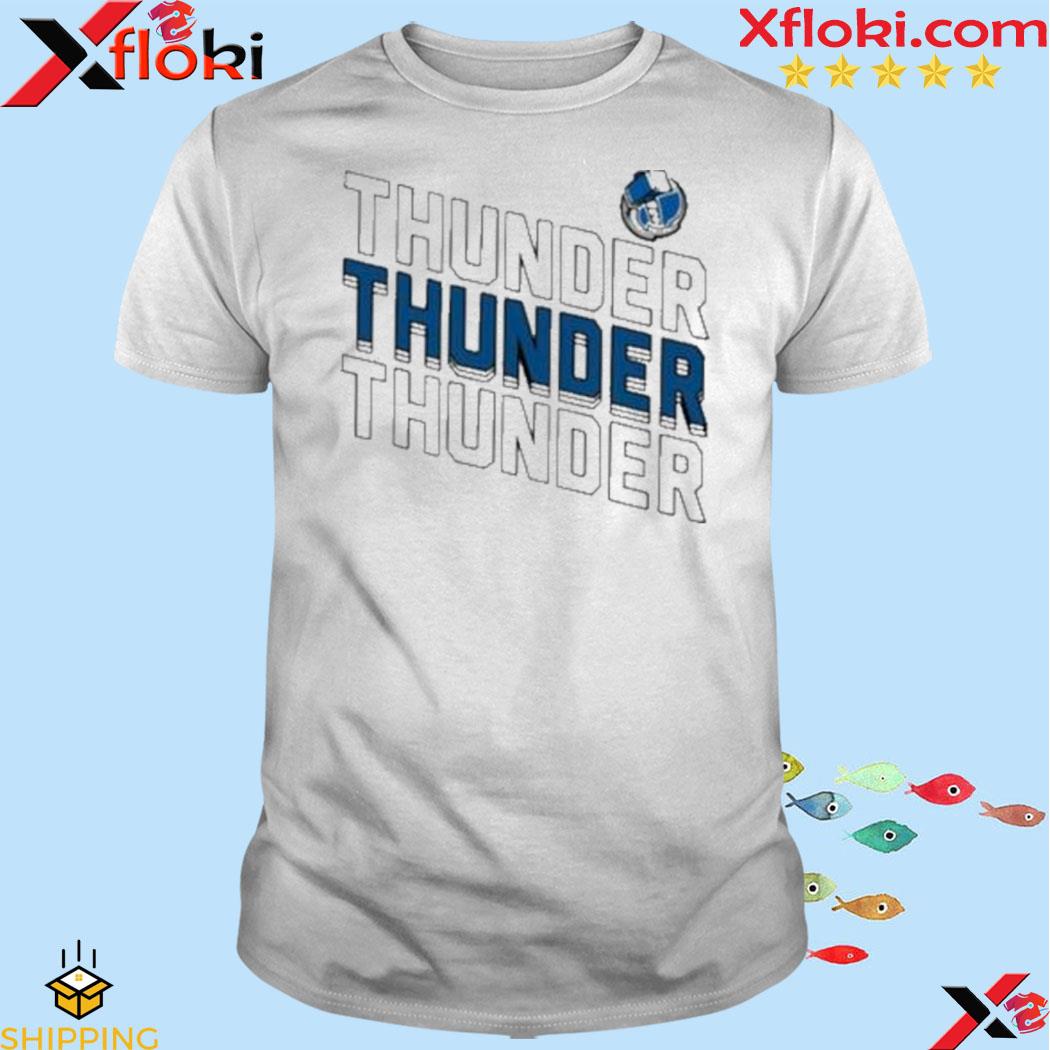 Thunder logo blue 84 gray Shirt