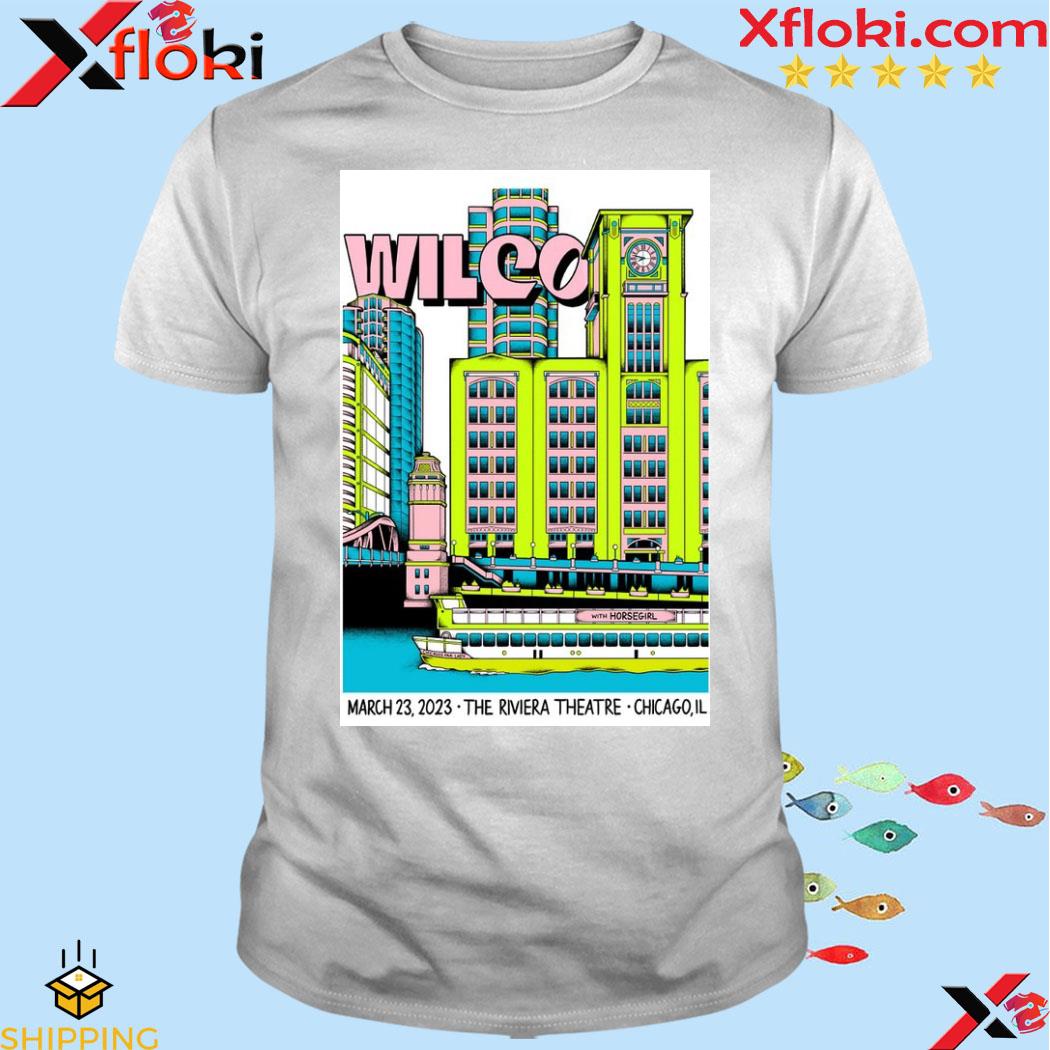 Wilco tour chicago il 2023 poster shirt