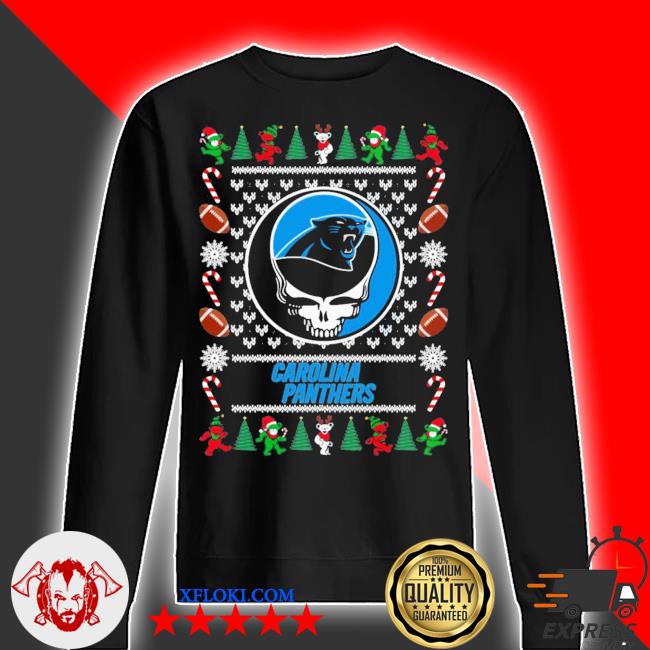 Carolina Panthers Grateful Dead Ugly Christmas Sweater, hoodie, sweater and  long sleeve
